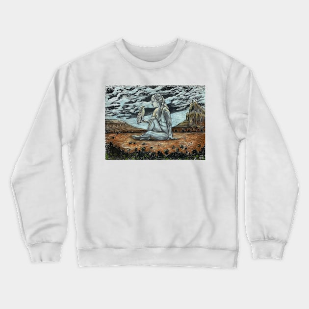 New Mexico Goddess Crewneck Sweatshirt by KirstenAngelArt